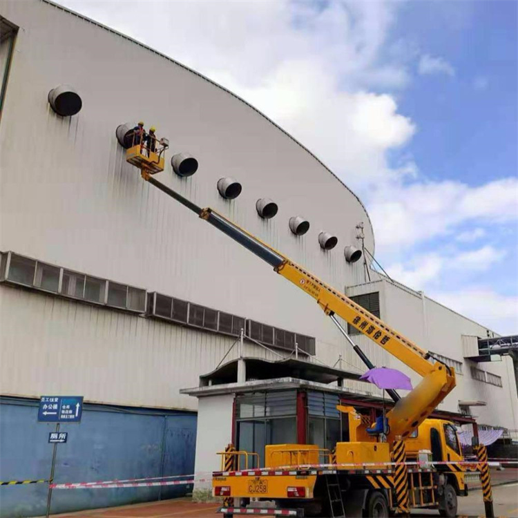 东河镇高空作业车出租服务：专业广告牌安装解决方案